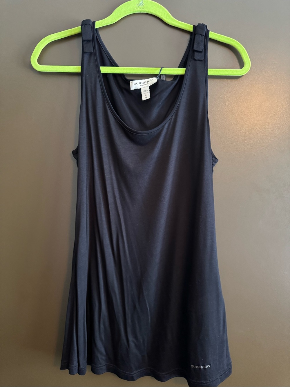 NWT Burberry Black Flowing Tank Top